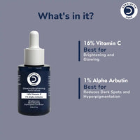Dermistry 16% Vitamin C + 1% Alpha Arbutin Serum for Glow