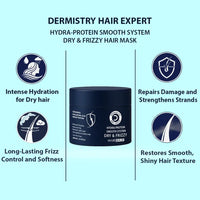 Dry Frizzy Hair Mask for Smooth, Soft & Frizz-Free Hair