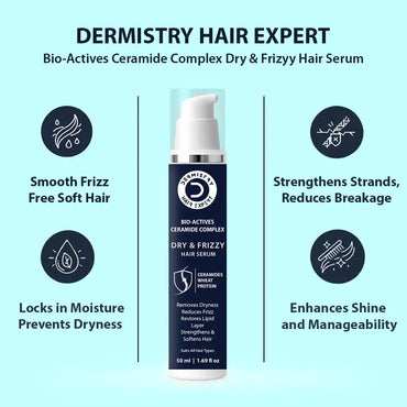Dry Frizzy Hair Serum with Ceramides & Wheat Protein