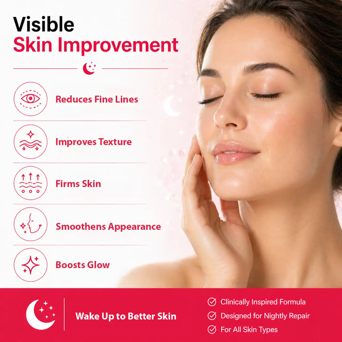 Anti-Ageing Retinol Collagen Night Face Cream for Skin