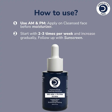 AHA BHA Peeling Solution for Gentle Exfoliation & Glow