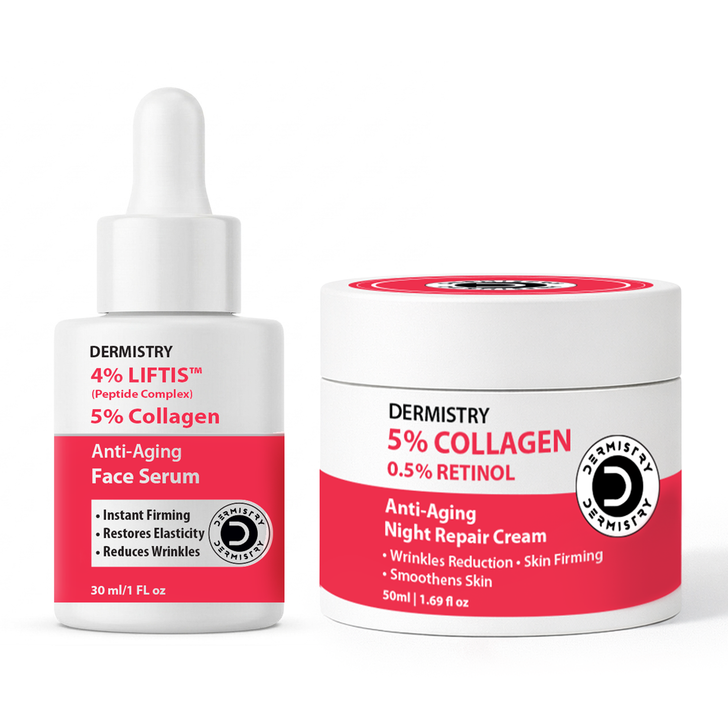 Liftis & Collagen Anti-Ageing Serum + Night Cream Combo