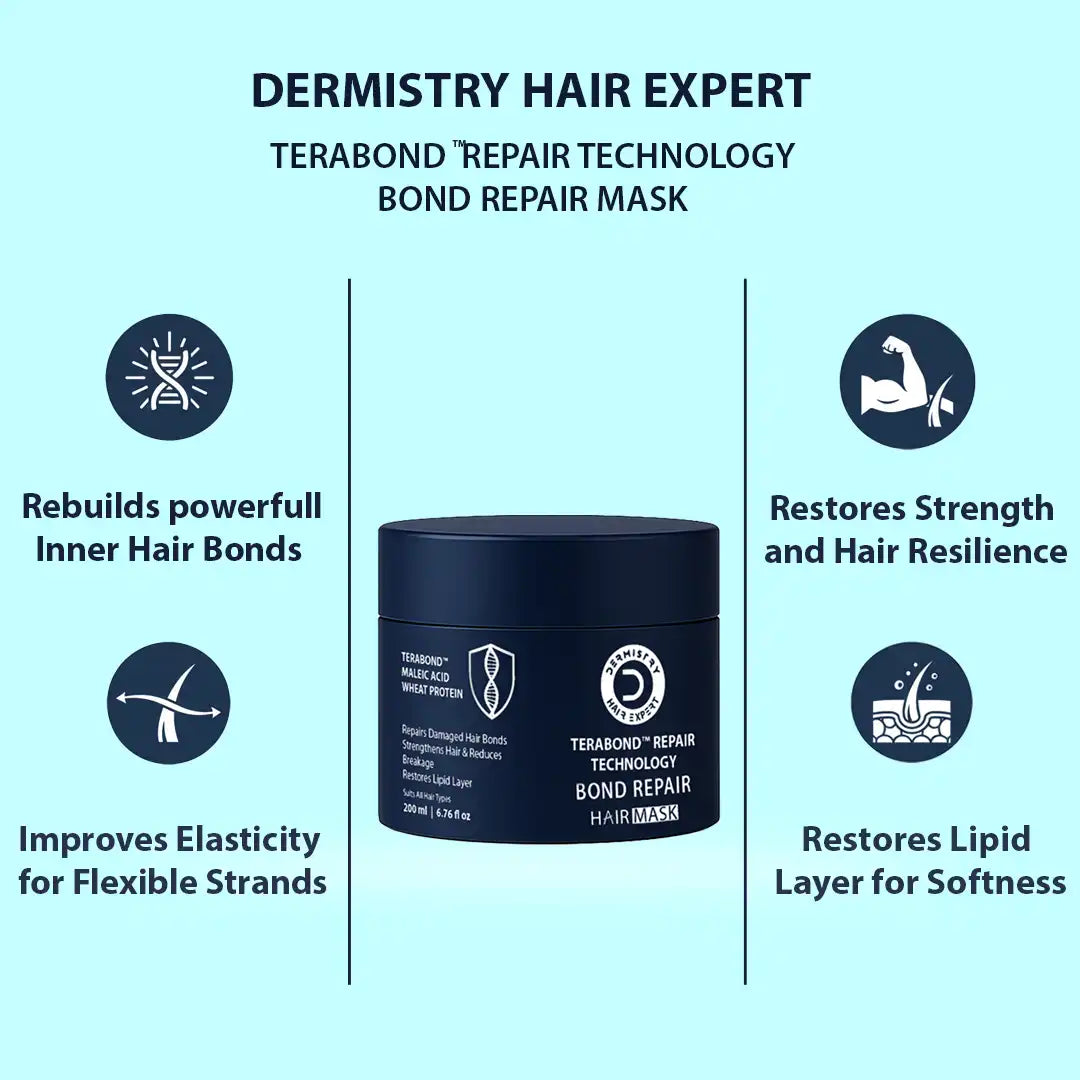 Bond repair hair mask for hair strength