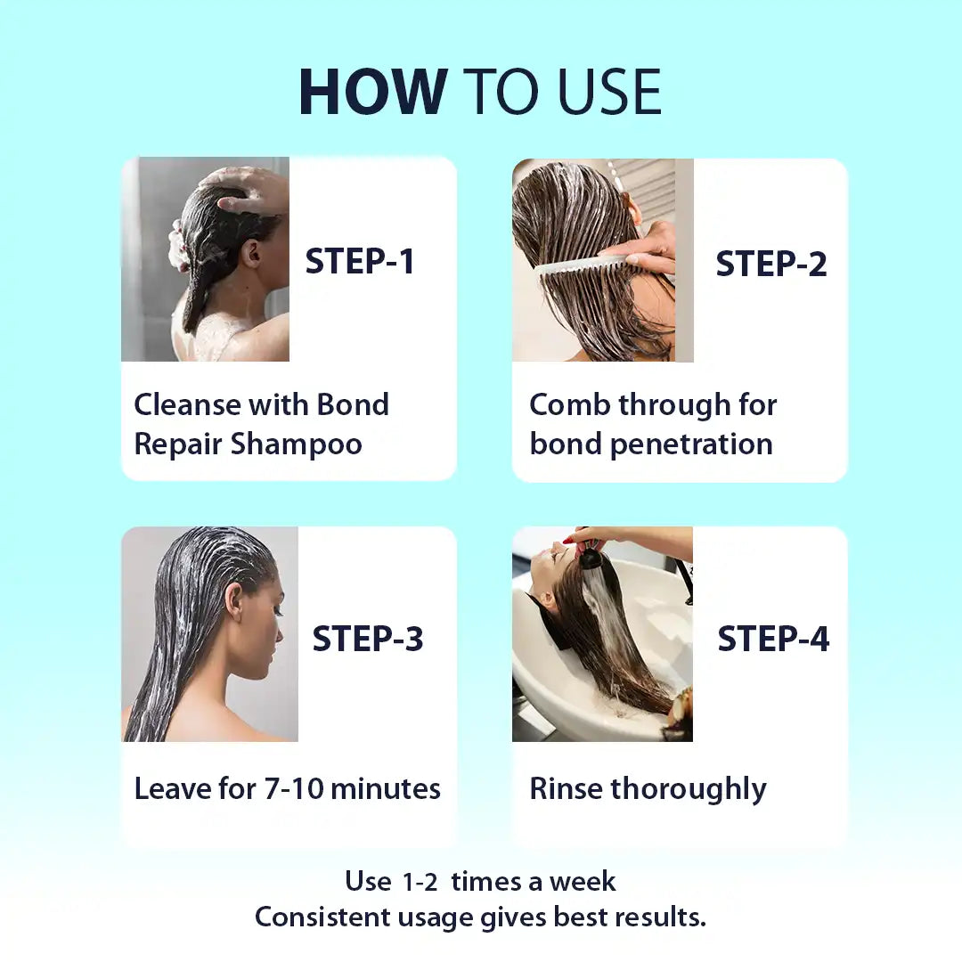 Bond repair hair mask for hair strength