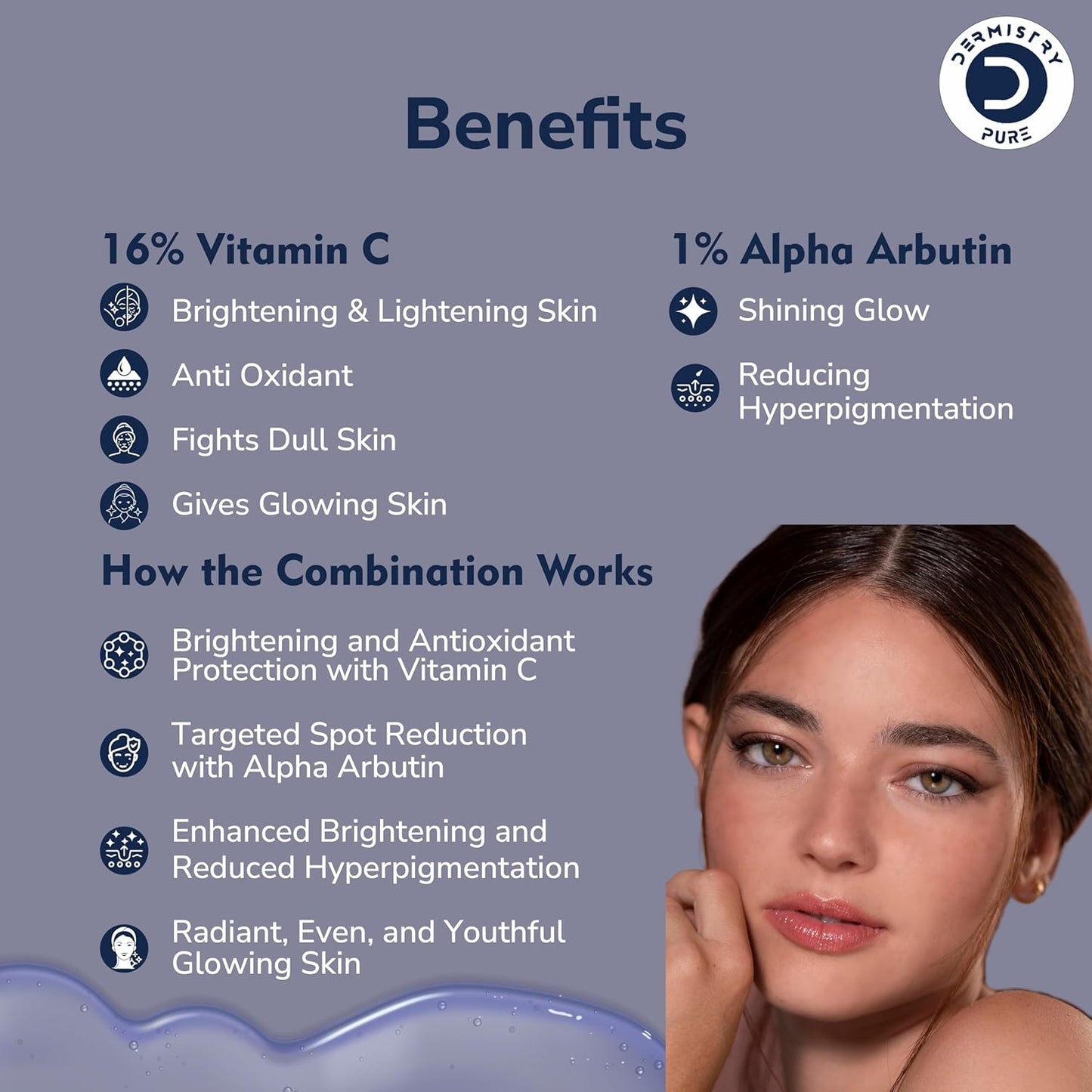Glowing skin face serum