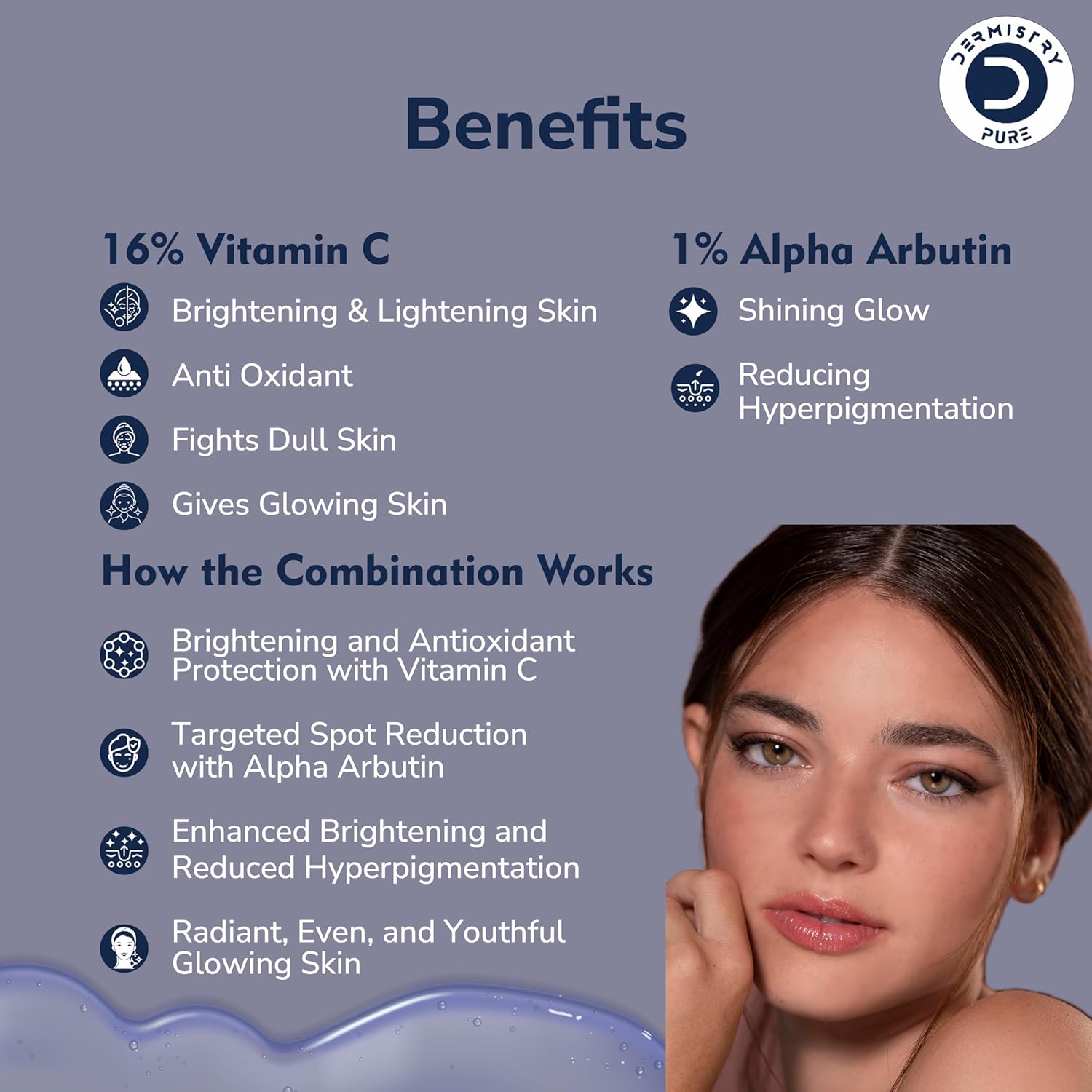 Glowing skin face serum