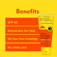 Moisturizing sunscreen with hyaluronic acid