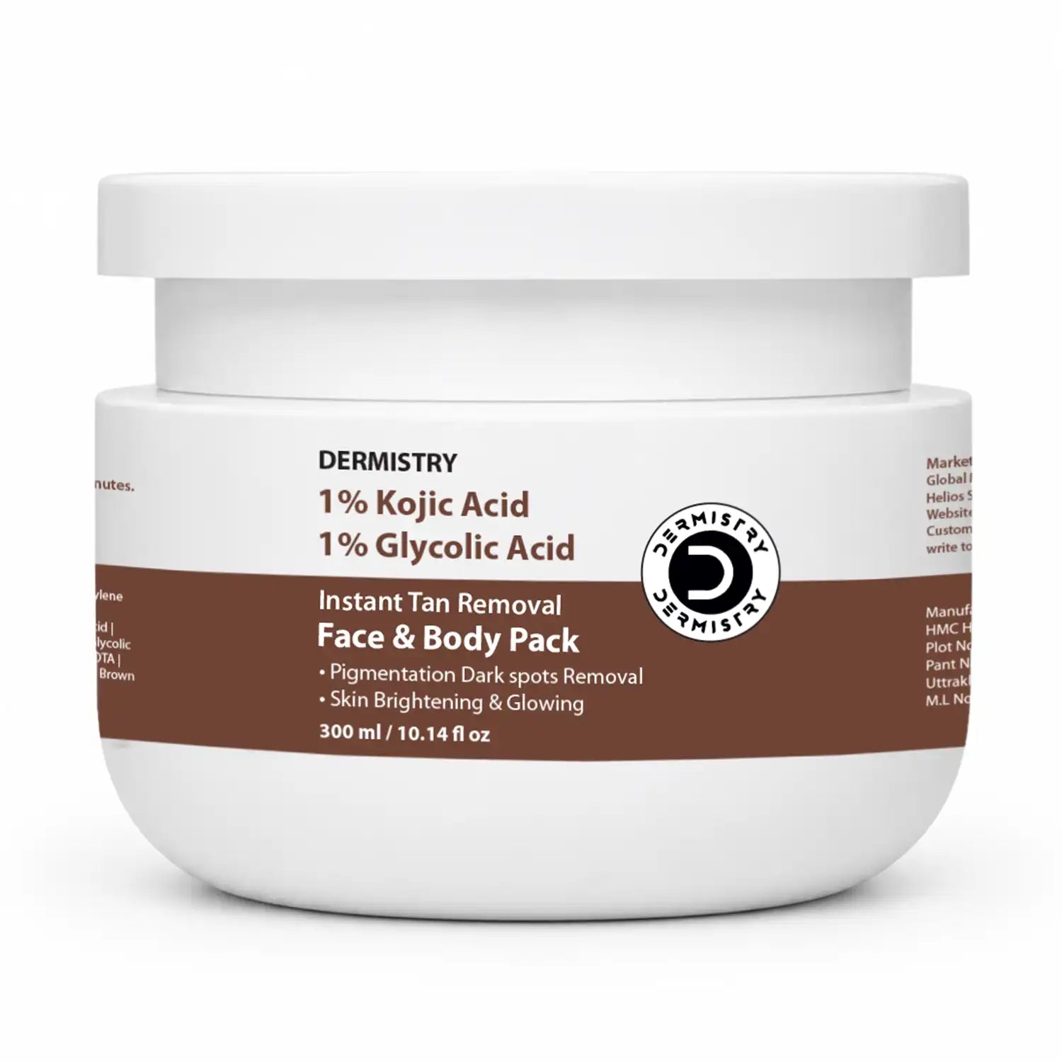 Dermistry Instant Tan Removal Face & Body Pack 