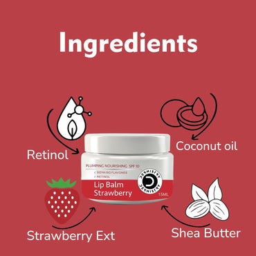 Strawberry Flavor Lip Balm & Coffee Lip Scrub Combo Pack